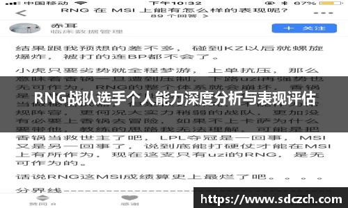 RNG战队选手个人能力深度分析与表现评估