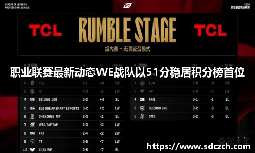 职业联赛最新动态WE战队以51分稳居积分榜首位